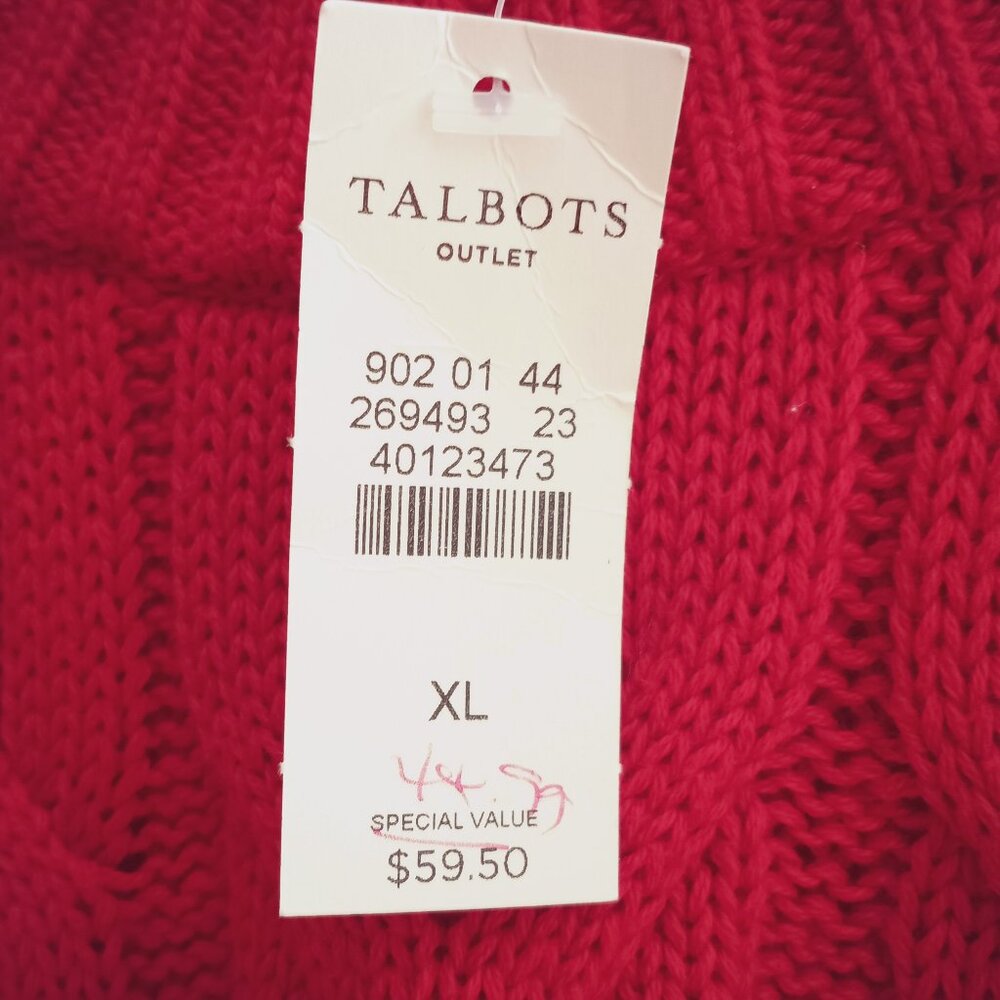 'Talbots' Outlet XL Cable Sweater NWT FINAL DAY 6/23/26 - Picture 10 of 13
